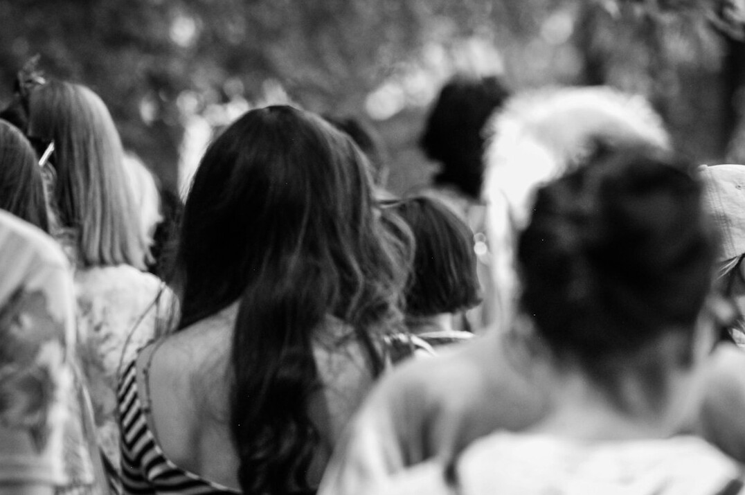 Audience listening during a public conference