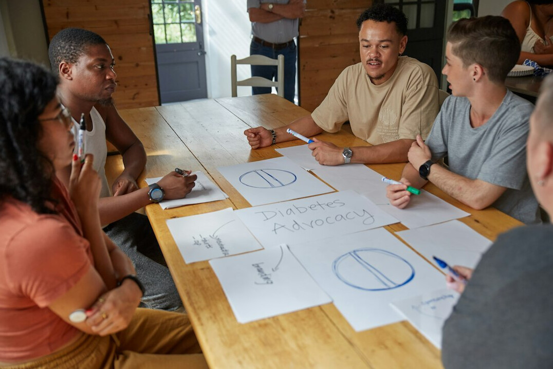 political team brainstorming